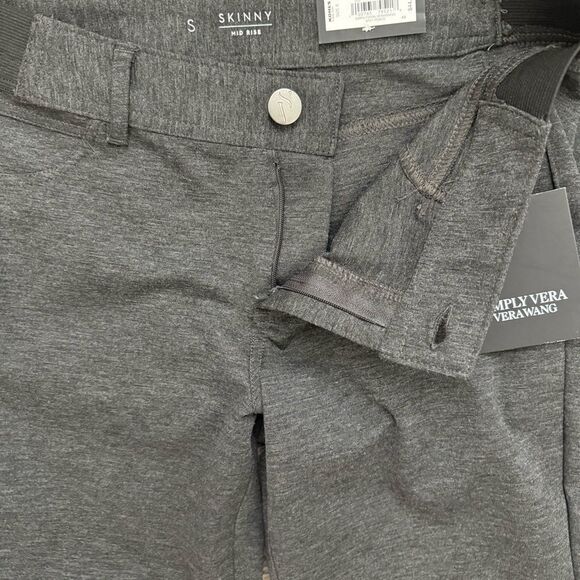 Simply Vera Vera Wang Mid-Rise Skinny Pants Size Small Charcoal Grey - Picture 5 of 9